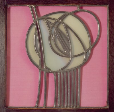 Glasgow School of Art, Detail of Stained Glass Rose by Unknown
